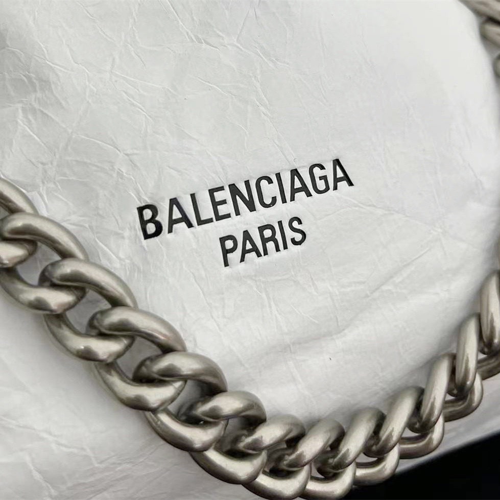 高仿Balenciaga2023Crushtote褶皺牛皮手拎袋大號 - Image 15