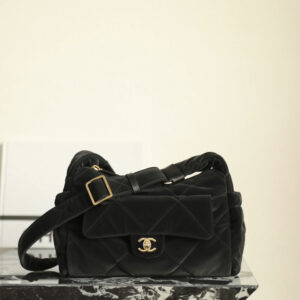 高仿Chanel*24N系列AS5054/SKI絲絨單肩包免檢版