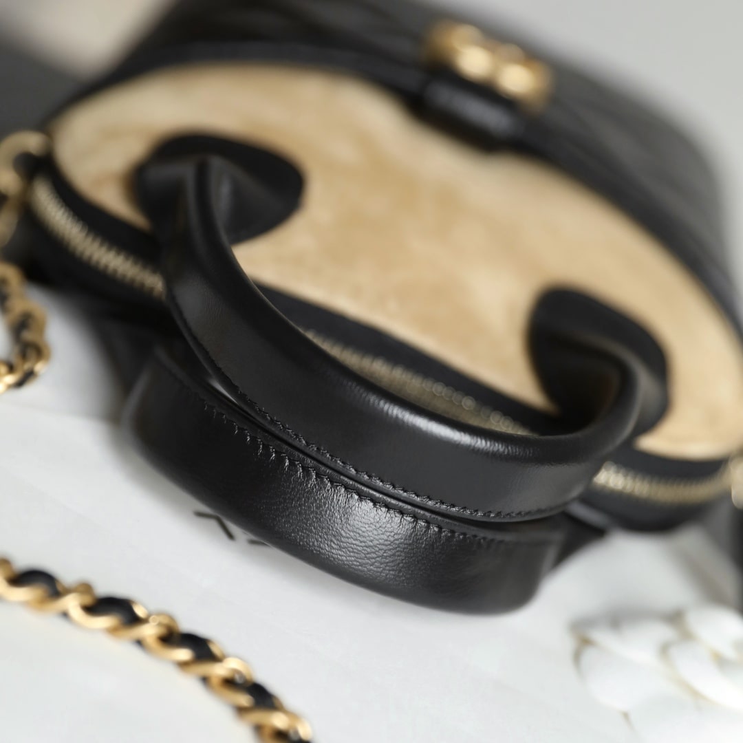 高仿Chanel*25A系列AS4742麂皮拼小羊皮貝殼包免檢版 - Image 11