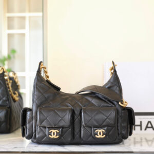 高仿Chanel*25C系列AS5339Hobo手提單肩袋小羊皮小號免檢版