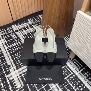 高仿Chanel*25C系列G31319小羊皮休閒單鞋灰色6.5CM免檢版