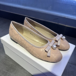 高仿Dior*Ballet系列KCB920圓頭套腳休閒單鞋粉色免檢版