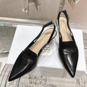 高仿Dior*Boy系列KCP160走秀款尖頭高踭單鞋4CM黑色免檢版