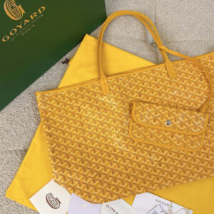 高仿Goyard*STLOUI2滿印Tote媽咪袋黃色大號免檢版