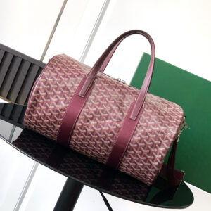 高仿Goyard*BARREL7運動手提旅行袋40朱紅免檢版