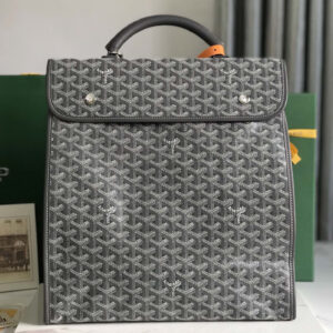 高仿Goyard*STLEGE4折疊雙肩背囊中號灰色免檢版