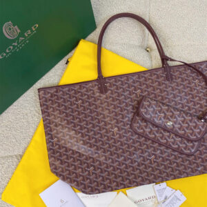 高仿Goyard*STLOUI6滿印Tote媽咪袋朱紅大號免檢版