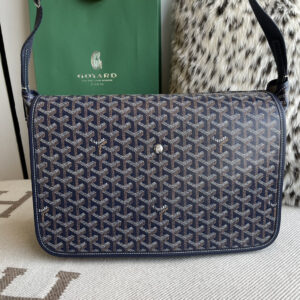 高仿Goyard*Capetien系列CAPETIS郵差包深藍中號免檢版