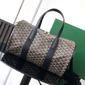 高仿Goyard*BARREL6運動手提旅行袋40黑色免檢版