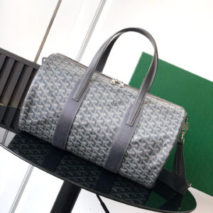 高仿Goyard*BARREL4運動手提旅行袋40灰色免檢版