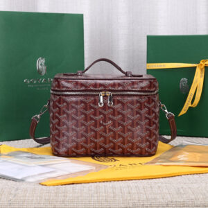 高仿Goyard*Muse系列MUSEVA3單價盒子包朱紅免檢版