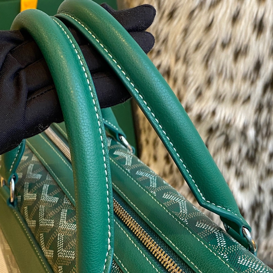 高仿Goyard戈雅Cisalpin系列公文包綠色 - Image 16