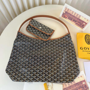 高仿Goyard*Hobo系列BOHEMET單肩子母手袋棕色免檢版