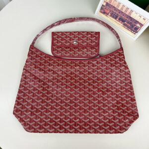 高仿Goyard*Hobo系列BOHEMEA單肩子母手袋紅色免檢版