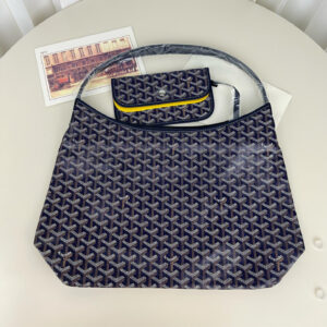 高仿Goyard*Hobo系列BOHEMEB單肩子母手袋深藍免檢版