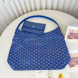 高仿Goyard*Hobo系列BOHEMEZ單肩子母手袋藍色免檢版