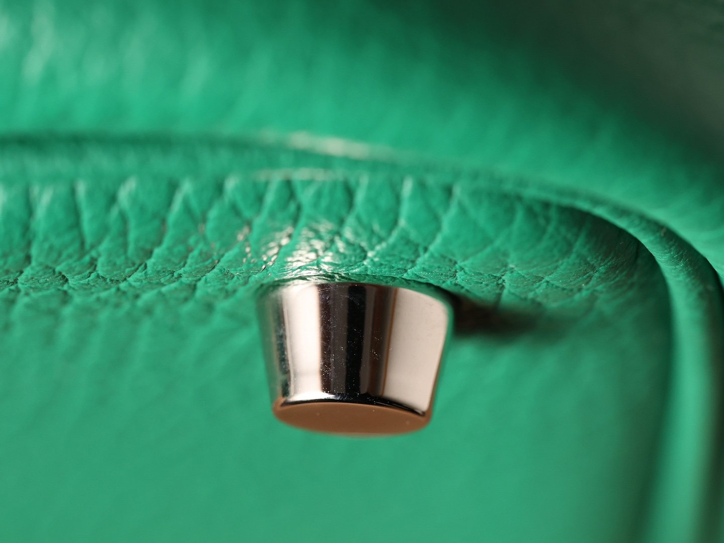 頂級原單Hermes高仿包包PicotinLock系列絲絨綠銀扣 - Image 15