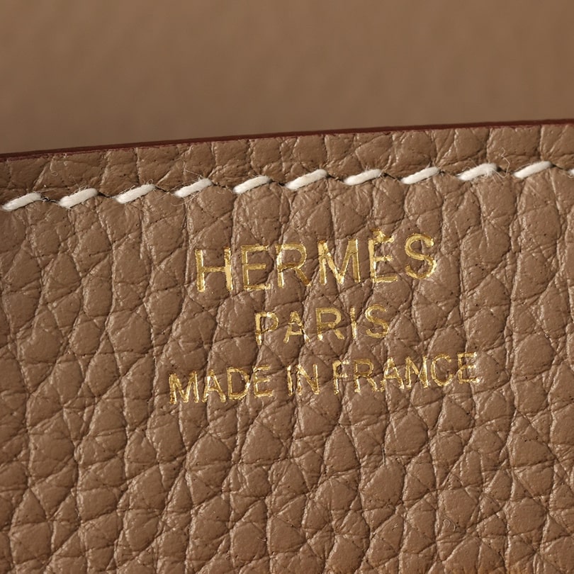 高仿Hermes*Birkin25大象灰金扣免檢版 - Image 13