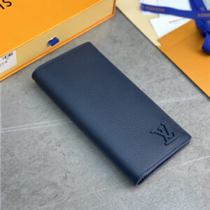 高仿LV*Brazza系列M81810字母純色男士錢包長款免檢版