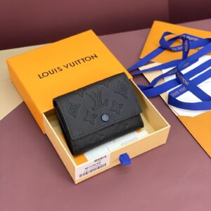 高仿LV*Victor系列M12635三折疊男士銀包黑色免檢版