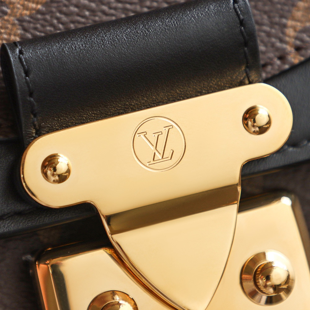 高仿LV鏈條包Marceau系列老花皮革雙拼免檢版 - Image 11