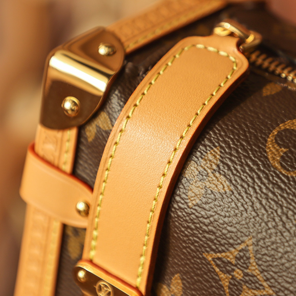 高仿LV盒子包SideTrunk系列老花帆布升級免檢版 - Image 12