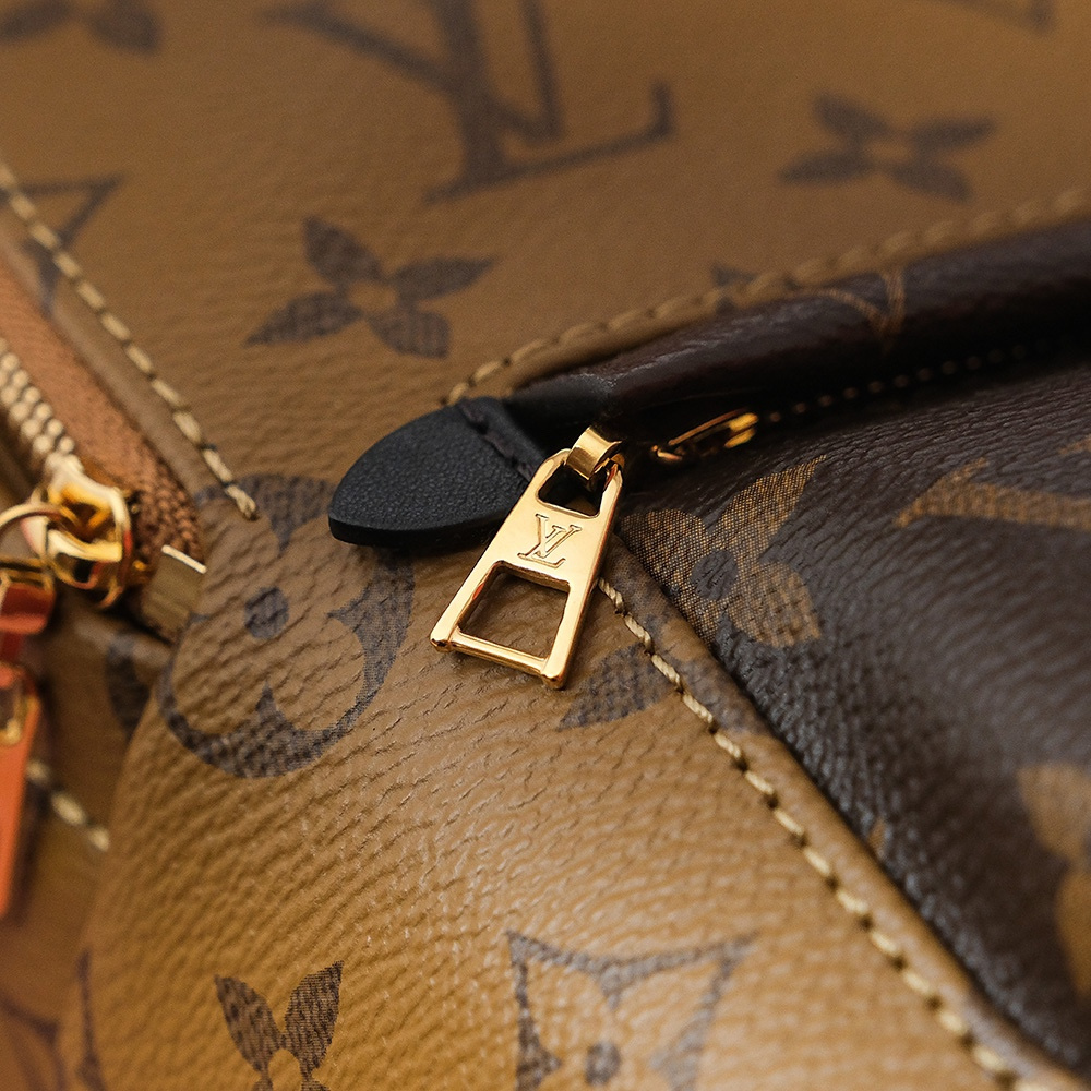 原單LV迷你雙肩包雙拼老花帆布免檢版 - Image 17