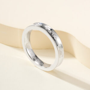 高仿Tiffany&CO蒂芙尼1837系列22993771字母圖案窄型銀戒指