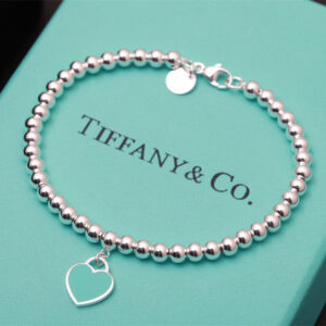 高仿Tiffany&CO蒂芙尼Return系列GRP03577愛心藍色手鏈