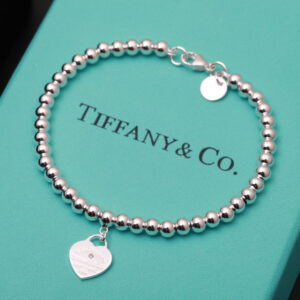 高仿Tiffany&CO蒂芙尼Return系列GRP12060愛心銀色手鏈