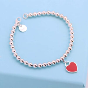 高仿Tiffany&CO蒂芙尼Return系列GRP10189愛心紅色手鏈