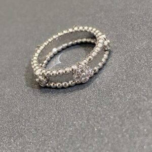 高仿首飾VanCleef&Arpels*RP6MN00鑲鑽萬花筒戒指白金