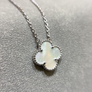 高仿首飾VanCleef&Arpels*RD48700四葉草白貝母頸鏈中號