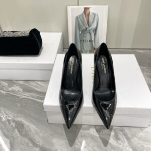 高仿YSL/聖羅蘭*Opyum系列4841600高踭鞋漆皮黑色免檢版