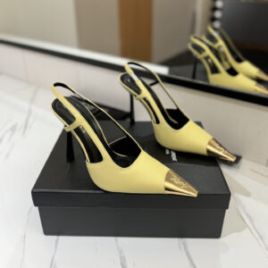 高仿YSL/聖羅蘭Jeanne系列800164C細高踭黃色免檢版