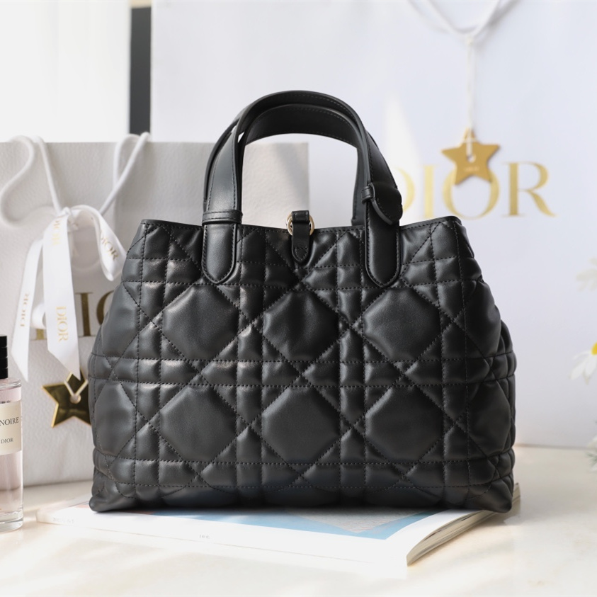 高仿Dior購物袋Toujours系列黑色中號免檢版 - Image 2