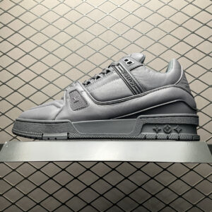 高仿LV*Trainer系列1AC5CR休閒鞋器械灰純原版本