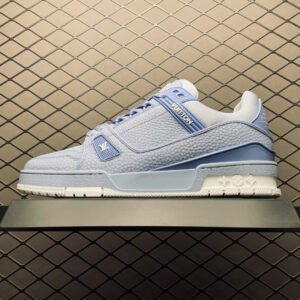 高仿LV*Trainer系列1ACQ6W休閒鞋霧霾藍純原版本