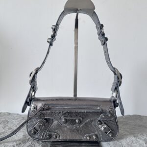 高仿Balenciaga*LeCagole2024新款法棍包銀色XS