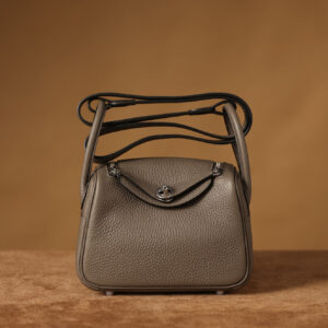 原單品質高仿HermesLindy單肩包錫器灰銀扣