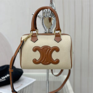 高仿Celine*Celin系列波士頓手袋113773米色免檢版