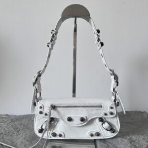 高仿Balenciaga*LeCagole2024新款法棍包白色XS