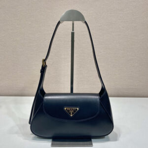 高仿Prada單肩腋下包1BD358黑色免檢版