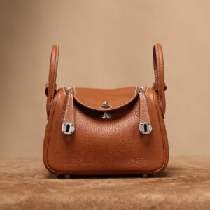 頂級高仿包包HermesLindy系列金棕銀扣