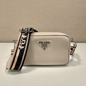 高仿Prada斜跨包1BH192沙色免檢版