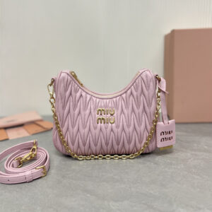高仿miumiu繆繆*5BH211單肩包粉色免檢版