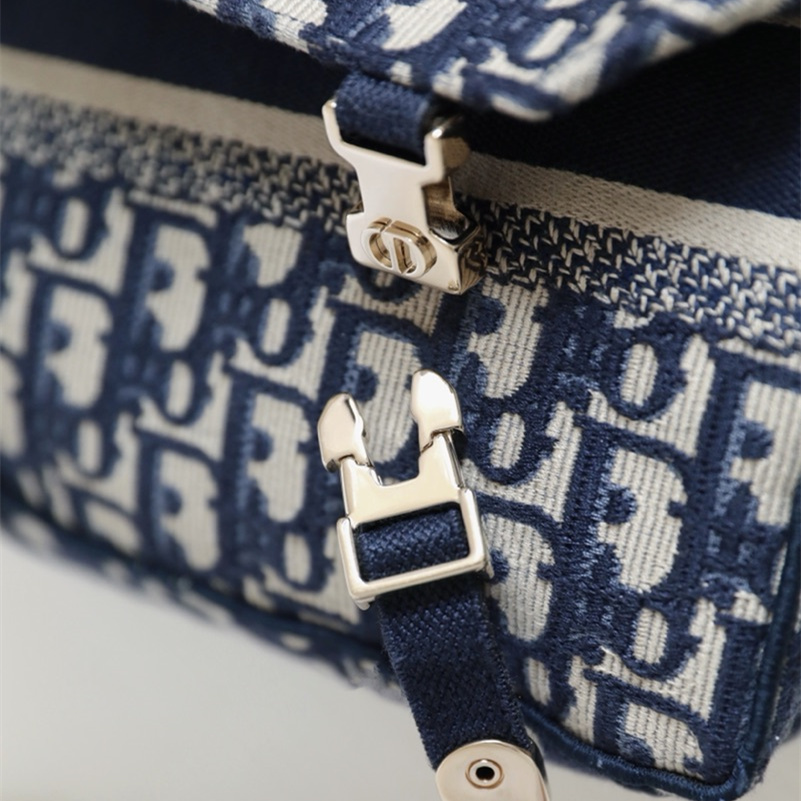 高仿Dior郵差包Oblique印花刺繡小號免檢版 - Image 4