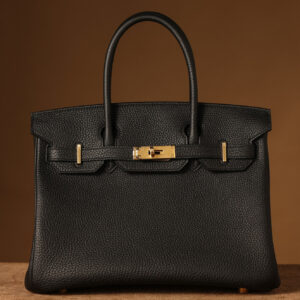 私人定訂製高仿HermesBirkin30黑金系列