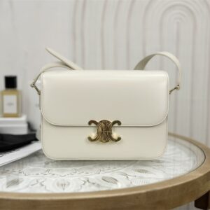 高仿Celine*Triomphe系列手袋187363白色免檢版