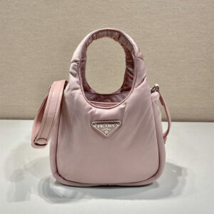 高仿Prada單肩手提袋1BA359粉色免檢版
